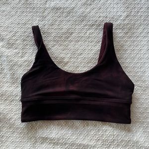 Align Reversible Bra size 8 - red merlot/diamond dye